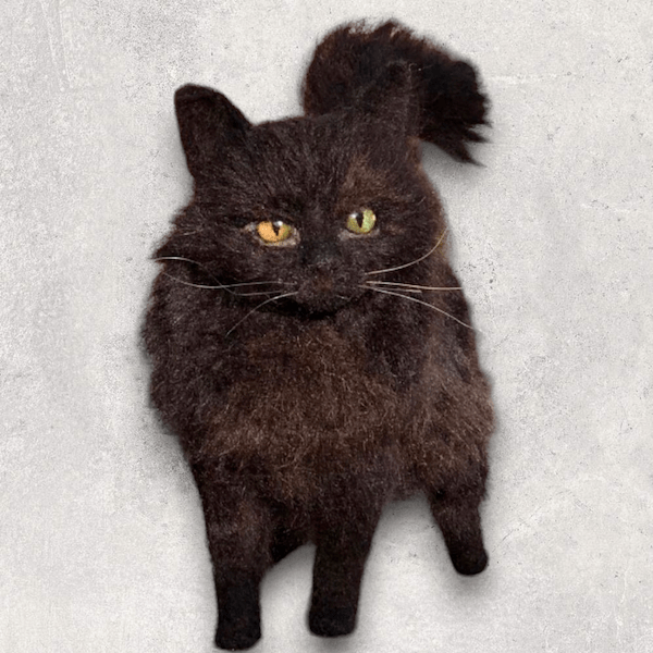 Louise, Black Cat (small sculpture)